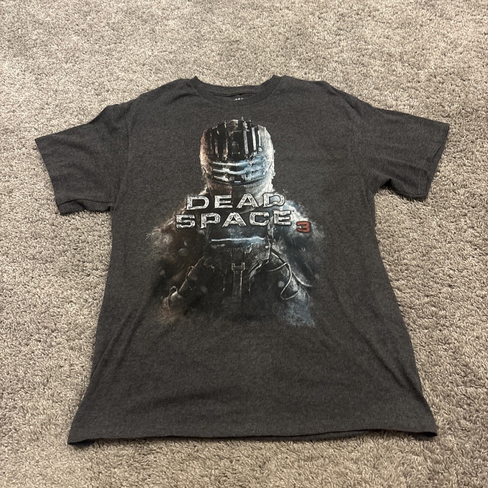 Dead Space 3 2013 Xbox Game T Shirt Microsoft Gray Size Large L Rare